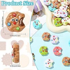 Кабошоны из непрозрачной смолы&nbsp;RESI-YW0005-78