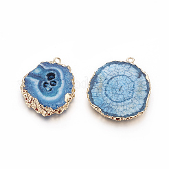 Подвески из натурального окрашенного кварца&nbsp;G-P399-B