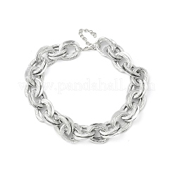 Унисекс толстые алюминиевые двухзвенные цепочки ожерелья&nbsp;NJEW-V006-01P