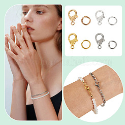 400 шт. 4 цвета сплава застежки-клешни омара&nbsp;FIND-TA0008-94