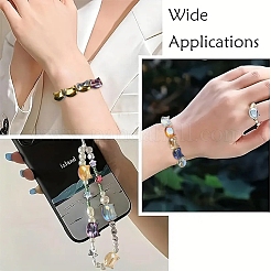 100шт 10 цвета гальванические стеклянные бусины&nbsp;EGLA-YW0005-25