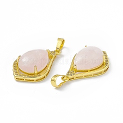 Природного розового кварца подвески&nbsp;G-H283-04C