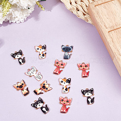 48шт 6 стиля подвески из сплава с эмалью&nbsp;ENAM-DR0001-04