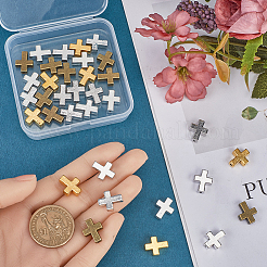 40 шт. 4 цвета бусины из сплава в тибетском стиле&nbsp;TIBEB-SP0001-11