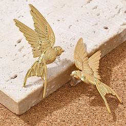 Серьги-гвоздики из нержавеющей стали 304&nbsp;EJEW-Q027-01G