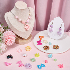 80шт 10 стиля акриловые бусины&nbsp;OACR-BM0001-02