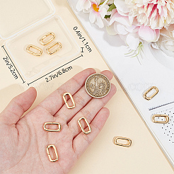 10 шт. латунные пружинные кольца-затворы&nbsp;KK-BBC0015-57G-02
