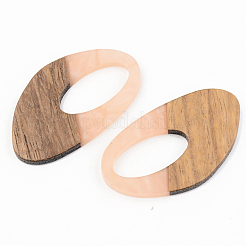 Подвески из непрозрачной смолы и ореха&nbsp;RESI-S389-002A-C02