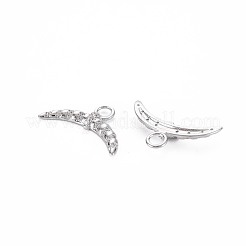 Латунные микропаве прозрачные подвески с фианитом&nbsp;KK-S356-734