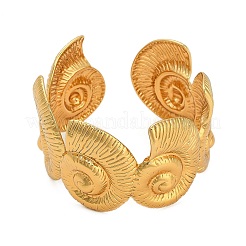 Браслеты-манжеты из нержавеющей стали Conch 304 для женщин&nbsp;BJEW-A150-02G