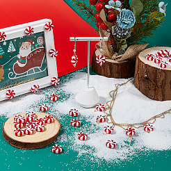 100 шт. пластиковых бусин с рождественской тематикой&nbsp;KY-DC0001-53