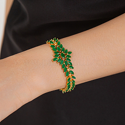 Элегантные латунные браслеты-цепочки с кубическими цирконами для женщин&nbsp;IX4712