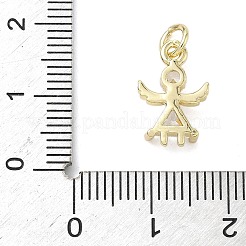 Подвески-ангелы из латуни с микропаве из кубического циркония&nbsp;LS-KK-K368-52G