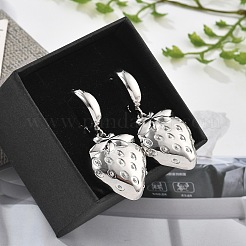 Латунные серьги-кольца без свинца и кадмия&nbsp;EJEW-R016-08P-01