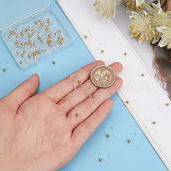 80 шт. экологически чистые пластиковые крючки для сережек&nbsp;STAS-SC0004-43G