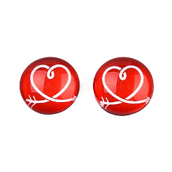 Кабошоны из стекла&nbsp;GGLA-WHC0001-06