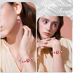 16 шт. 4 стиля эмалевых бусин ручной работы в технике лэмпворк LAMP-PA0001-06