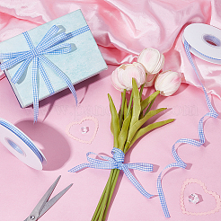 Полиэстеровая лента с узором «тартан»&nbsp;OCOR-WH0101-157A