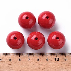 Непрозрачные акриловые бусины MACR-S370-C20mm-A14