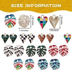 18 шт. 9 стильные подвески из эмалированного сплава с покрытием&nbsp;FIND-SZ0002-21