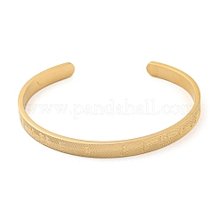 Браслеты-манжеты из нержавеющей стали для мальчиков и девочек для женщин&nbsp;LS-BJEW-G708-01C-G