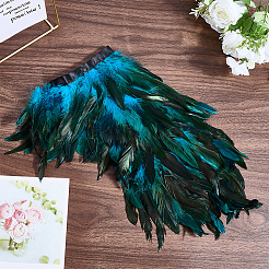 Накидка из натуральных перьев в готическом стиле&nbsp;AJEW-WH20067-017A