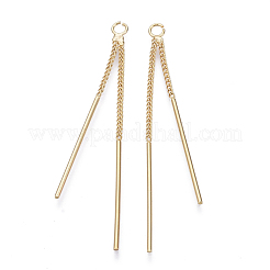 Латунная цепочка кисточка большие подвески KK-N231-67-NF