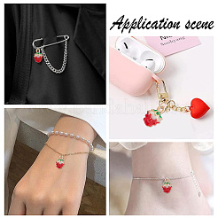 40 шт. позолоченные эмалевые подвески из сплава&nbsp;ENAM-HY0003-09