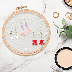 Держатель-органайзер для сережек с кружевными дисками&nbsp;DIY-WH0410-83B