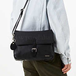 Овальные брелки-подвески из коровьей кожи&nbsp;KEYC-WH20001-17C