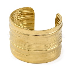 Ионное покрытие (ip) 304 нержавеющая сталь манжеты браслеты для женщин&nbsp;BJEW-D050-01G