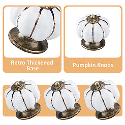 Фарфоровые ручки для дверных ящиков&nbsp;LS-PORC-WH0015-09AB