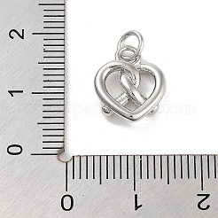 Подвески в форме сердца из латуни&nbsp;KK-M293-01P