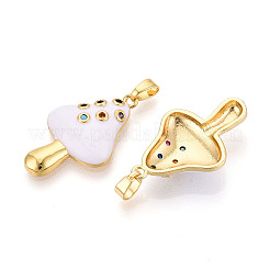 Латунные микро проложить кубического циркония подвески&nbsp;KK-N257-74A-G