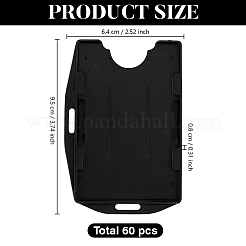 60 шт. пластиковый держатель для удостоверения личности из полипропилена&nbsp;DIY-GO0002-90