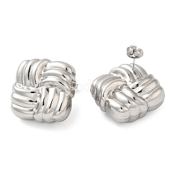 Серьги-гвоздики из нержавеющей стали 304&nbsp;LS-EJEW-G364-22P