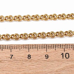 Ожерелья из витой цепочки из нержавеющей стали 304 толщиной 3.8 мм&nbsp;NJEW-P346-02G