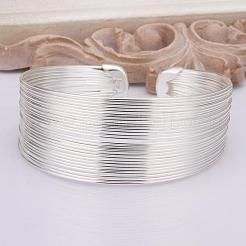 Классические латунь манжеты браслеты для женщин&nbsp;BJEW-BB12232