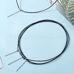 Изготовление 10 шт. круглых кожаных шнуров для ожерелий&nbsp;MAK-CL0001-01B