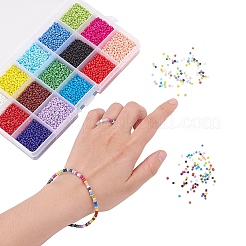 195 г 15-х цветных стеклянных бусин&nbsp;SEED-YW0001-11C