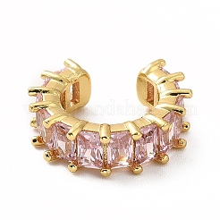 Серьги-каффы для тенниса с кубическим цирконием&nbsp;EJEW-K093-09G-04