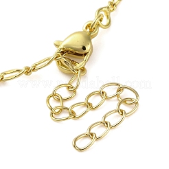 Латунный прозрачный кубический цирконий крест подвеска витая цепь ожерелья&nbsp;NJEW-R100-04G