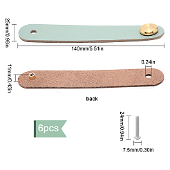 Кожаная ручка&nbsp;LS-DIY-WH0182-20D