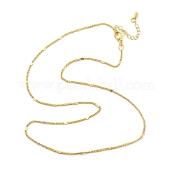 Латунные цепочки панцирного плетения ожерелья для женщин&nbsp;NJEW-D302-18G
