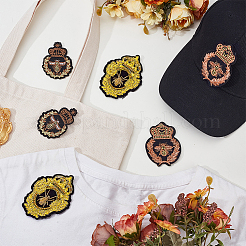 6 шт. 3 стиля полиэстеровых заплаток с компьютерной вышивкой&nbsp;PATC-GA0001-93