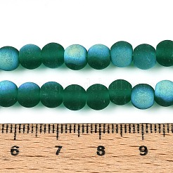 Матовые прозрачные стеклянные бусины&nbsp;GLAA-T032-T6mm-MBB21