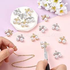 Подвески со стразами из сплава 10 шт.&nbsp;FIND-YW0010-96G