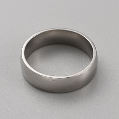 Простое кольцо из нержавеющей стали 201 для мужчин и женщин RJEW-WH0015-01D