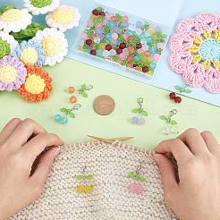 42 шт. стеклянная подвеска в виде вишни&nbsp;HJEW-ME00032