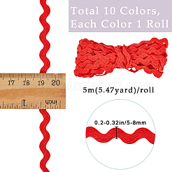 50м 10-х цветная волнообразная бахрома&nbsp;OCOR-GF0003-48A